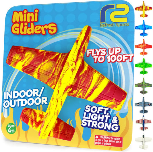 Airplane Toy Foam Glider Plane for Kids: Best Outdoor Toys for Boys & Girls All Ages. Easter Basket Stocking Stuffers Birthday Gift Ideas. Summer Yard Games Great Gifts for Age 4 5 6 7 8 9 + Year Olds