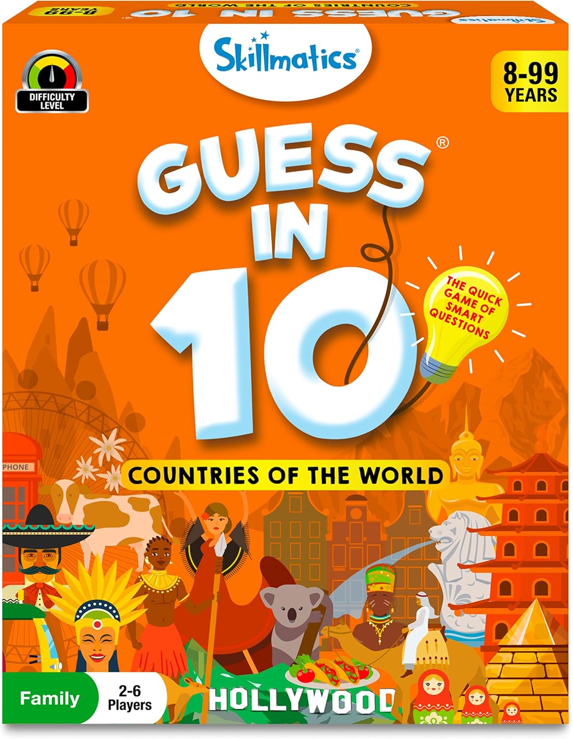 Skillmatics Guess in 10 Countries of The World, Perfect for Boys, Girls, Kids & Families Who Love Card Games, Educational Toys, Travel Games, Trivia, Gifts for Ages 8, 9, 10 & Up