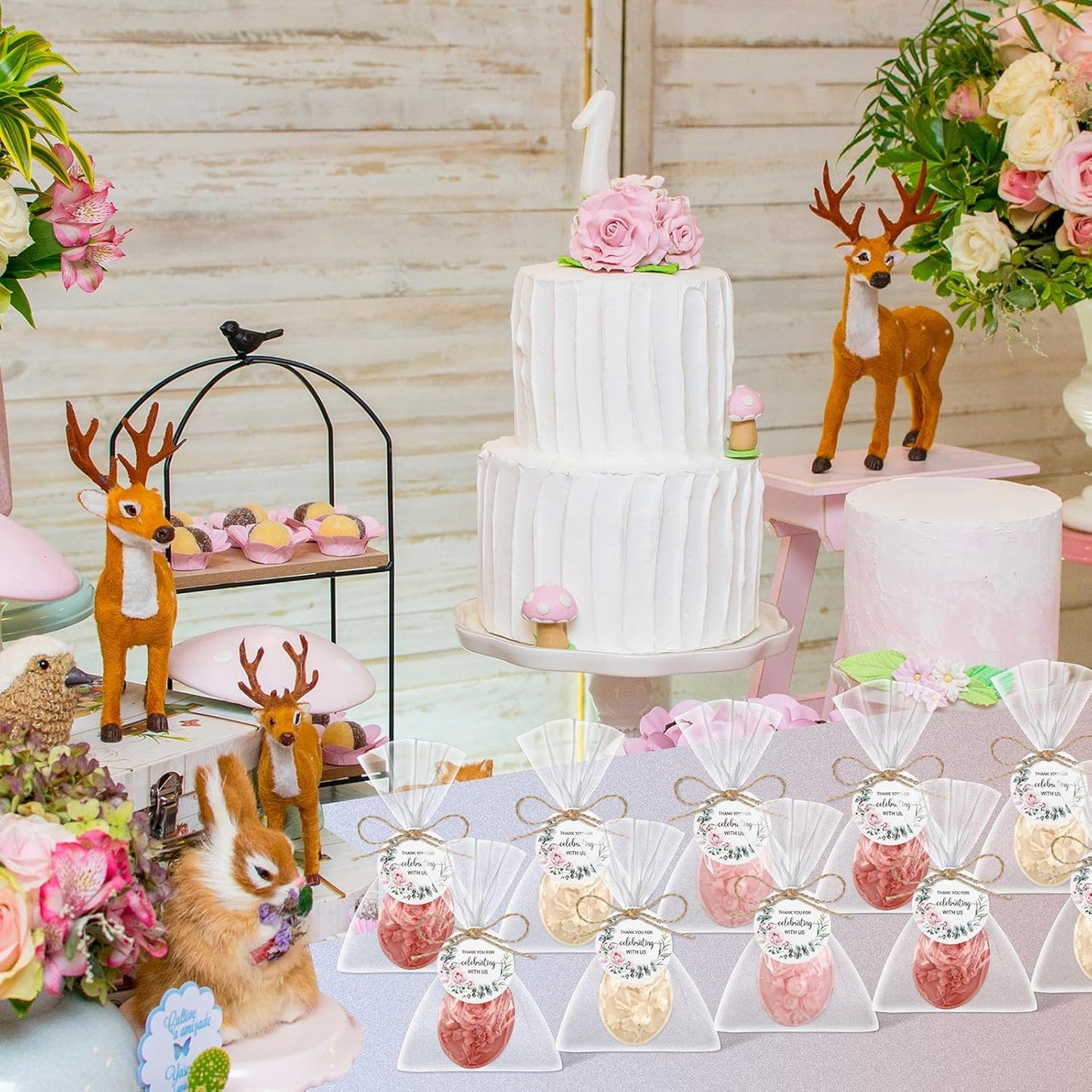 Demissle 20 Pcs Baby Shower Soap Favors Wildflowers Baby Shower in Bloom Flower Bath Soap Gift Set with White Greeting Card Handmade Gifts for Guests Decorations Supplies(Mixed Color,Elegant Style)