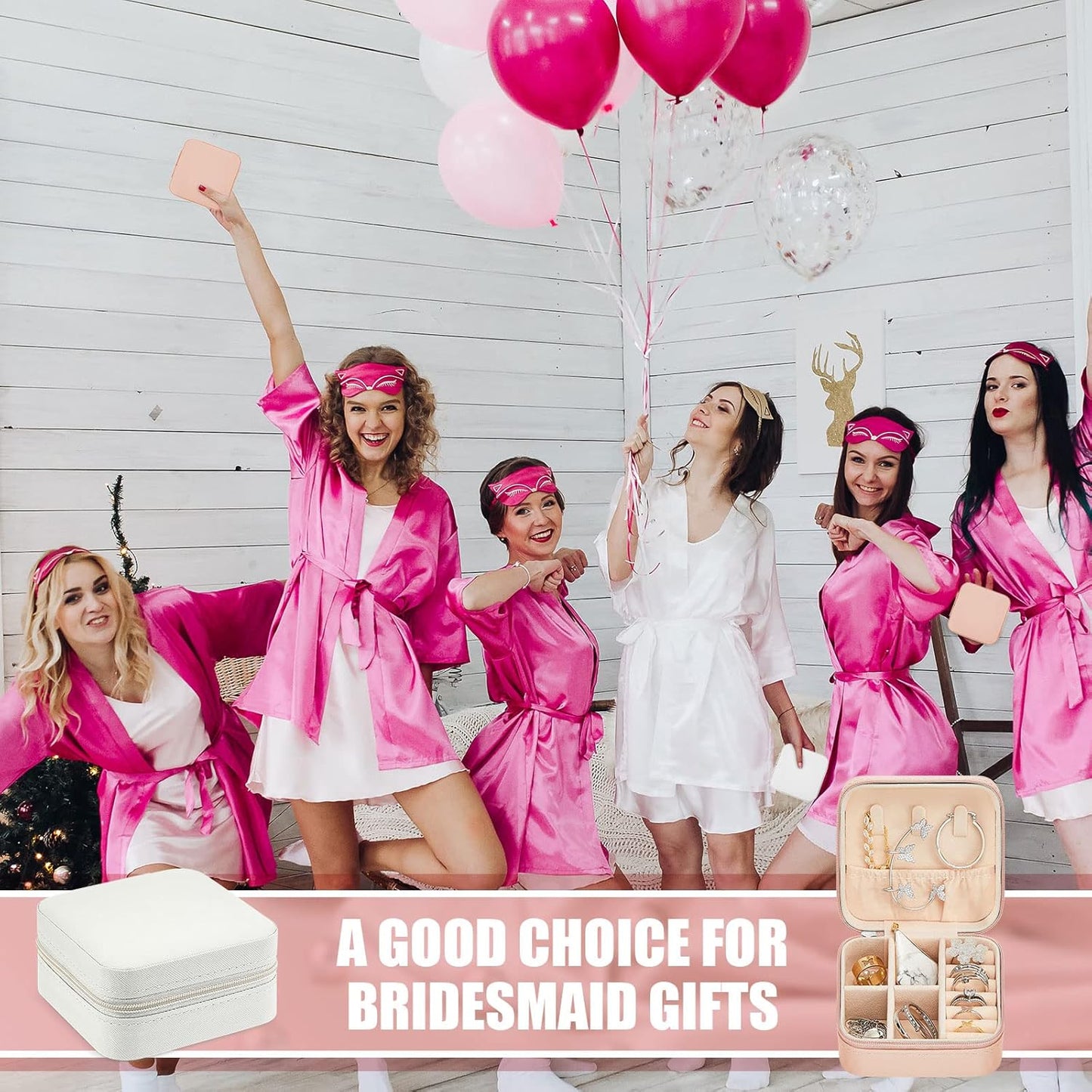 Taiyin 12 Pcs Travel Jewelry Case Bridesmaid Gift Boxes Bulk Travel Jewelry Case Small Jewels Organizer Mini Accessories Ornaments Storage for Women Girls Wedding Bridesmaids Gifts