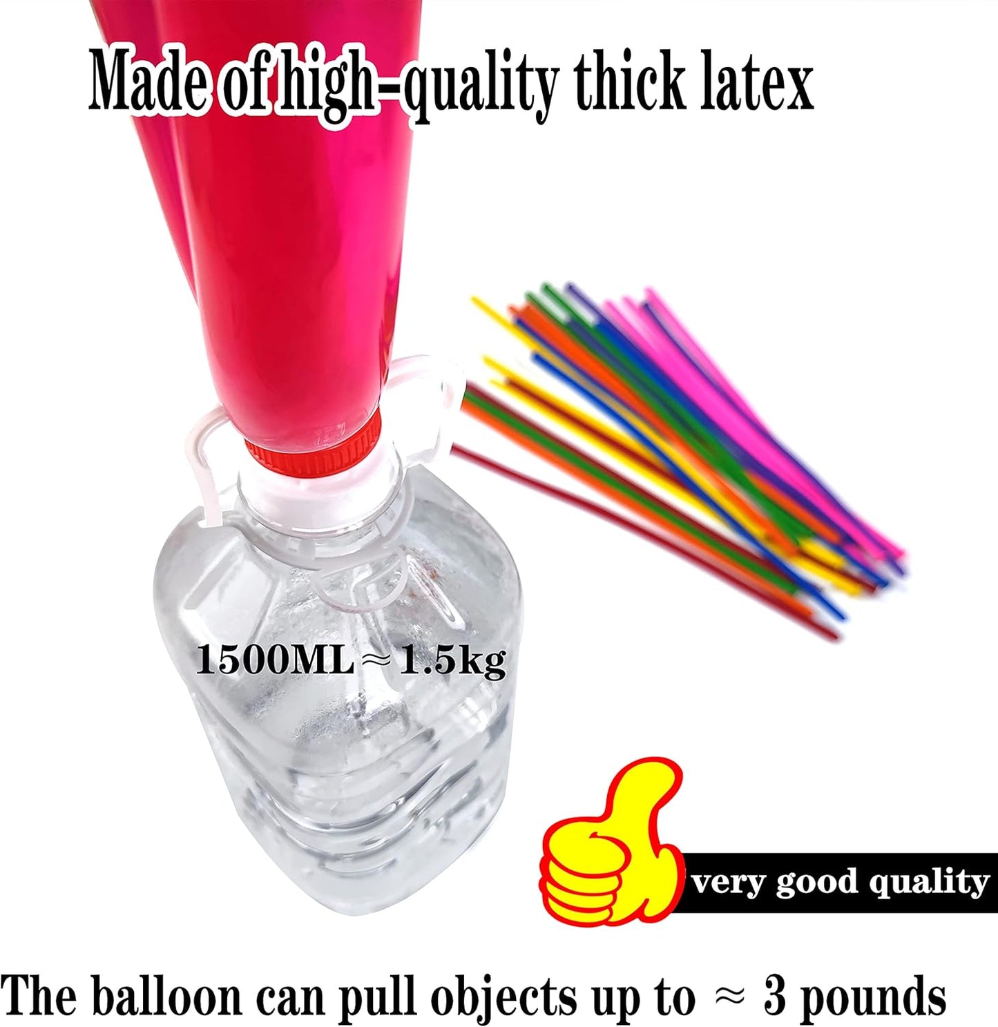 260 Balloons for Twisting Balloon Animal,Long Skinny LatexBalloons for Modelling,Magic Balloon Animal Kit for Weddings Birthdays Party decoration,100Pcs,Multi