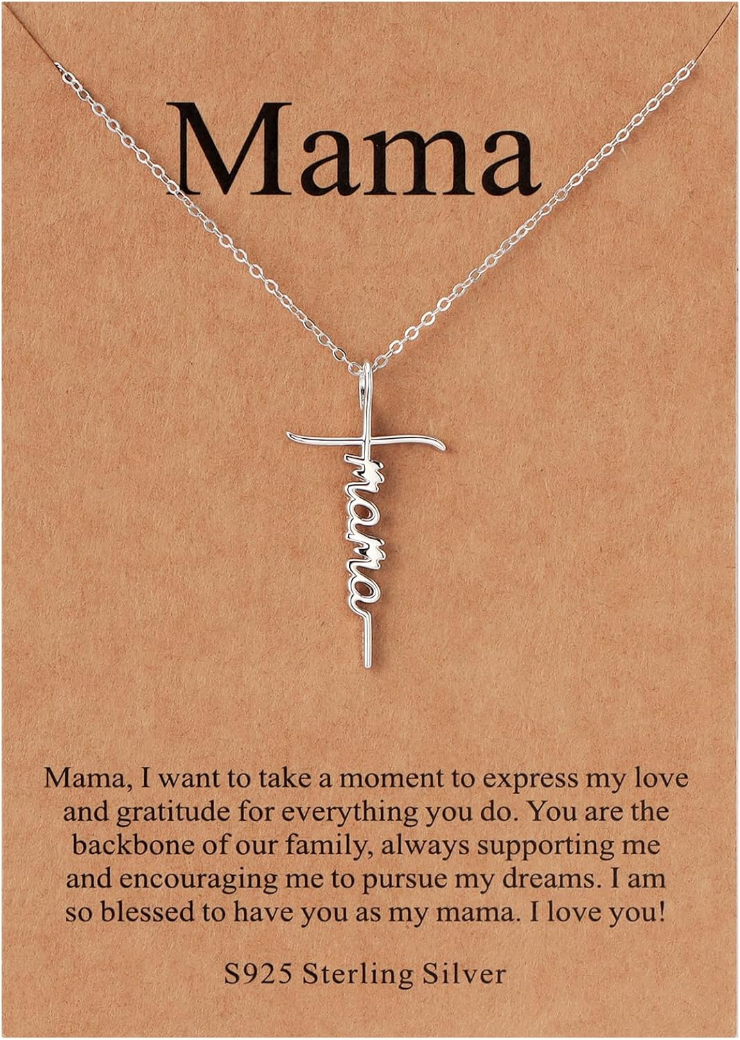 Lcherry Faith Cross Pendant Necklace for Women Religious Christian Jewelry Mother's Day Gifts for Women