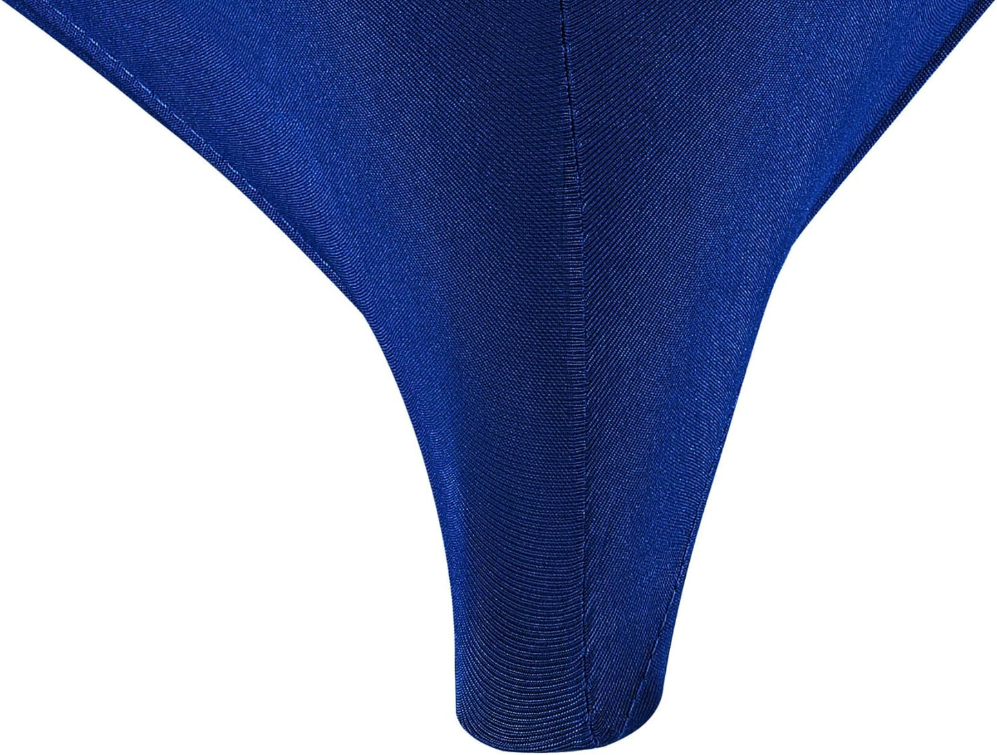 LZY Spandex Table Covers 6 Feet, Stretch/Fitted Table Covers for 6 Feet Folding Table, Rectangular Spandex Table Cloths for Wedding Party or Event (6FT-2PCS, Classicblue)