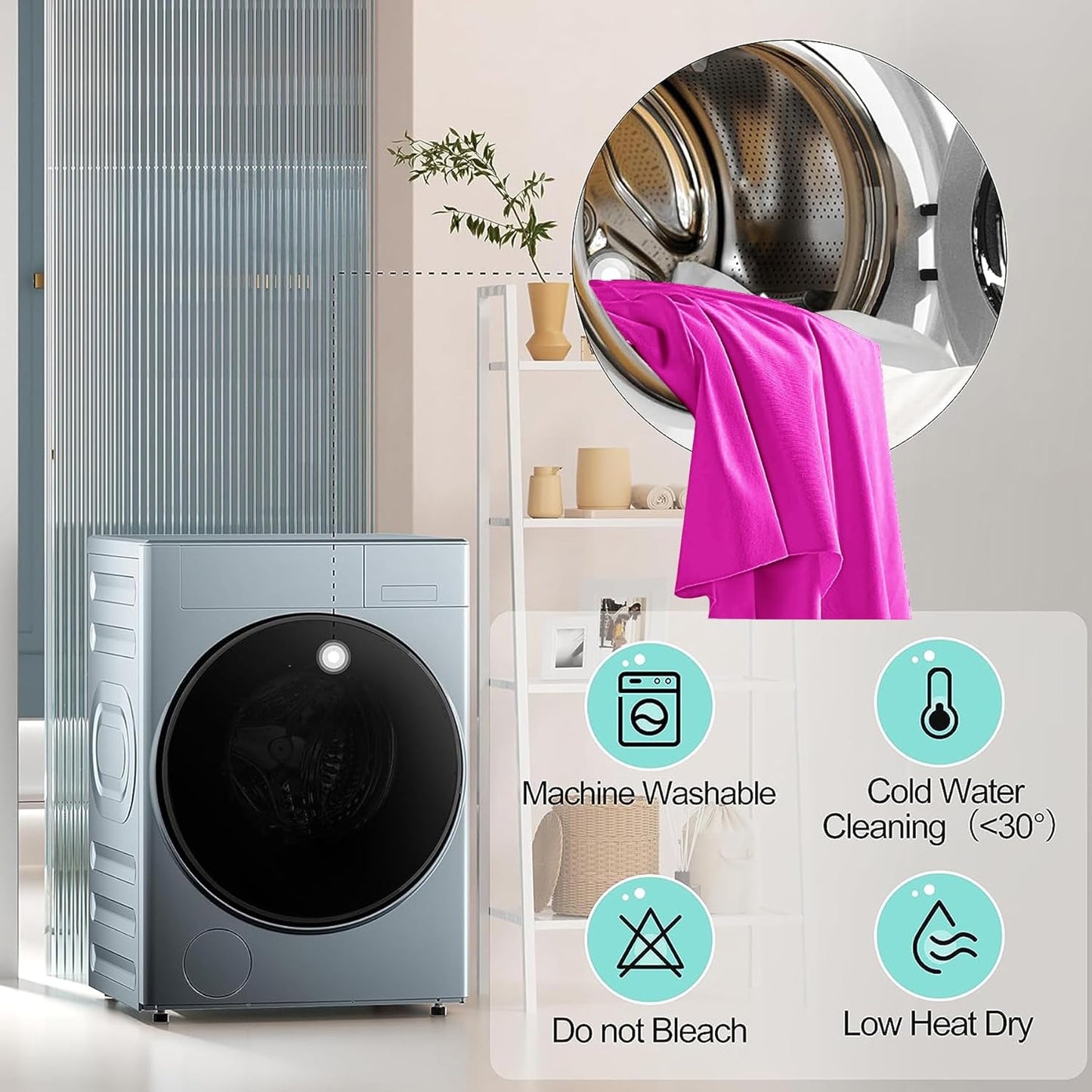 6 Pack Hot Pink Spandex Tablecloth for 8 Foot Rectangle Tables, Wrinkle Free Fitted Table Cloth Cover 8FT Fuchsia Stretchy Tablecloths Desk Skirt for Parties Weddings Birthday Banquet Baby Shower