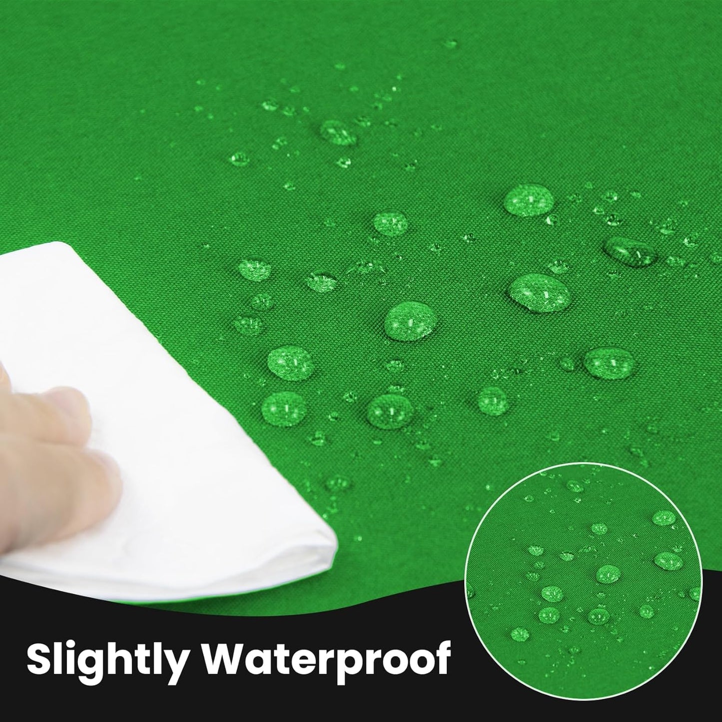 Ascoza 2 Pack Fitted Tablecloth for 8 Foot Rectangle Tables 96 x 30 Inch Emerald Table Covers Water Resistant Polyester Table Cloth for Wedding, Parties,Display, Trade Show (Emerald)