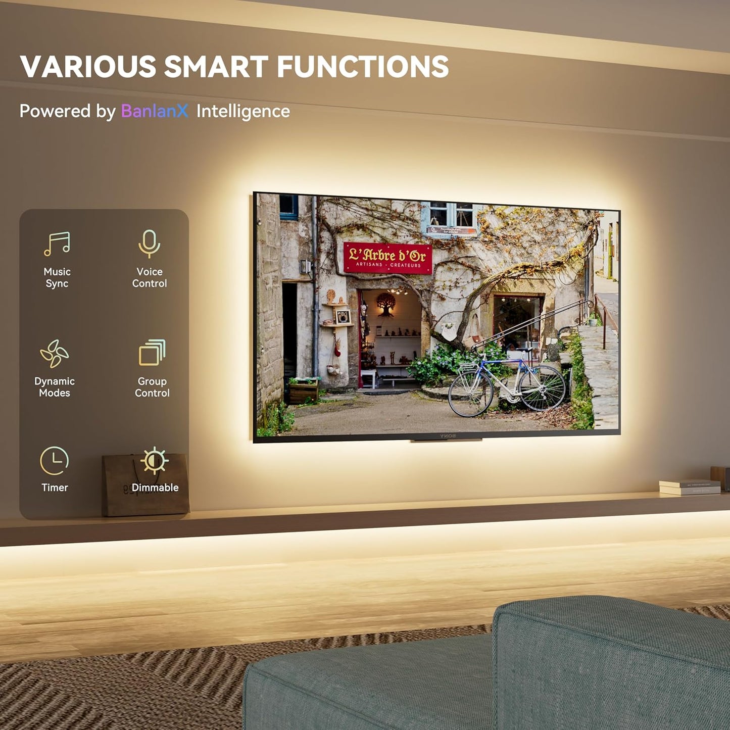 PAUTIX COB LED Strip Light 32.8ft/10m,Work with Alexa/Google Assistant,4800LEDs Warm White 3000K,CRI93+ Super Bright High Lumen,Dimmable 24V Flexible LED Light Strip,for Home&Office DIY Lighting