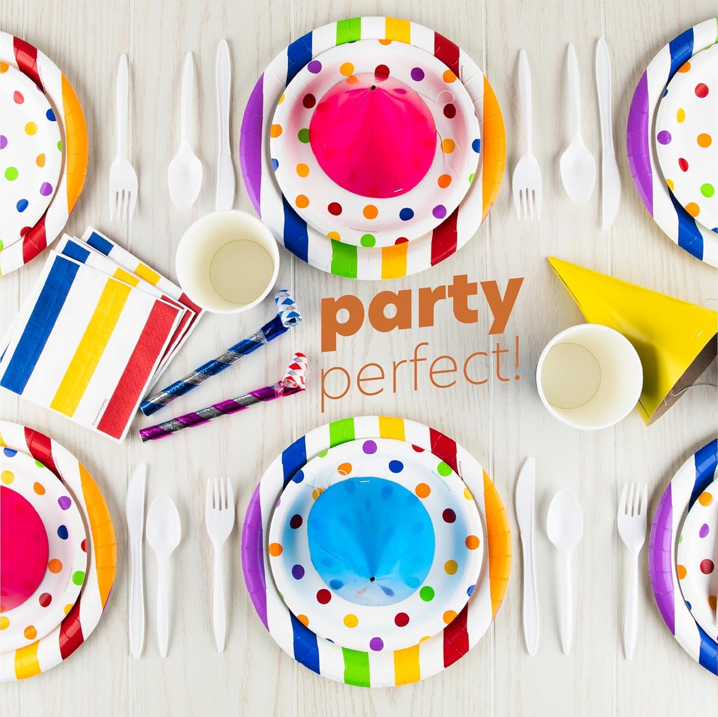 PLASTICPRO 400 Pack Disposable Plastic Utensils Assorted Colored Cutlery Combo Set Forks Spoons Knives Silverware, White Plastic Cutlery for Parties