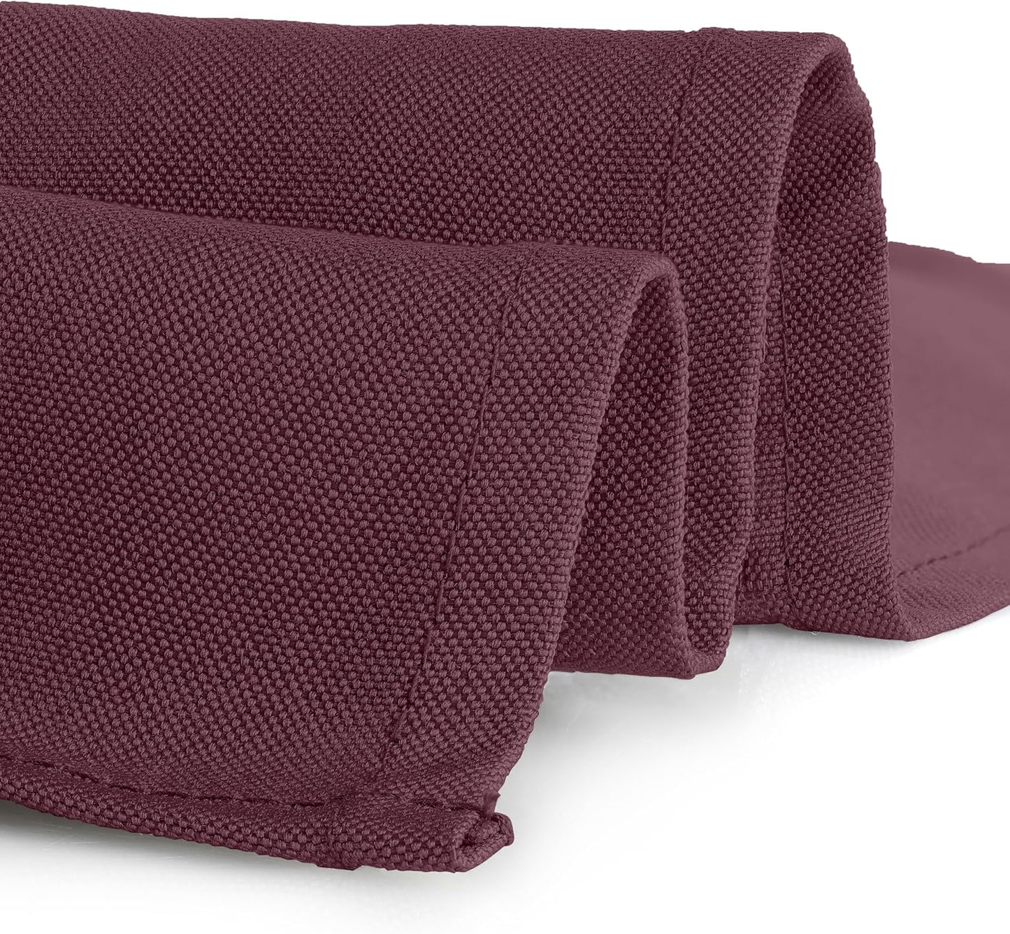 Gee Di Moda Fitted Tablecloth - 48 x 30 Inch Burgundy Fitted Table Cloth for 4 Foot Rectangle Table - Heavy Duty Washable Fabric - for 4 Ft Buffet Table Holiday Party Dinner Wedding & Trade Show