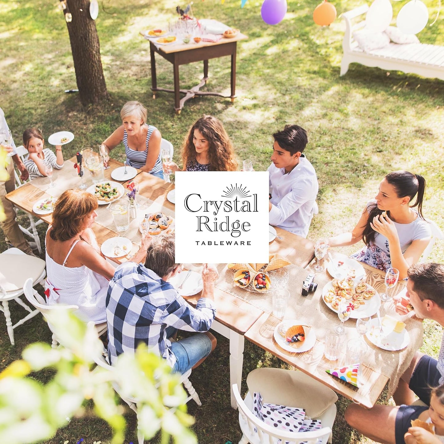 120-Piece Dinner Plastic Plates Set Premium 120 Dinner Plates, Disposable Plates for Party - White Plastic Wedding Plates with Gold Rim