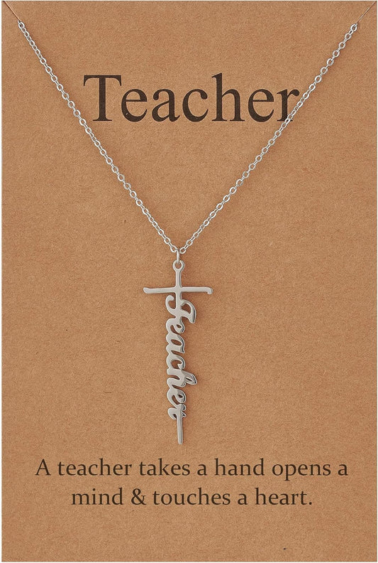 Lcherry Faith Cross Pendant Necklace for Women Religious Christian Jewelry Mother's Day Gifts for Women