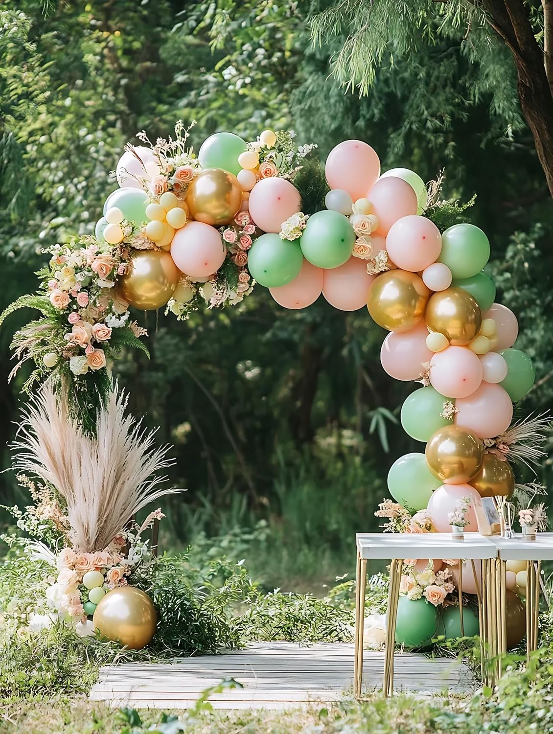 Sage Green Balloons, 125 PCS Assorted Sizes 18 inch, 12 inch, 10 inch, 5 inch - Great for Wedding Decorations, Family Gathering Parties, Balloon Garlands and Balloon Arch