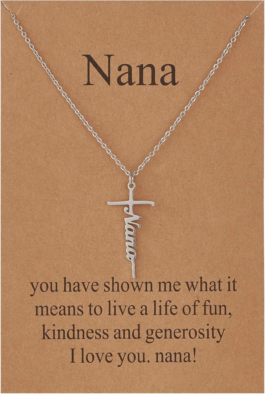 Lcherry Faith Cross Pendant Necklace for Women Religious Christian Jewelry Mother's Day Gifts for Women