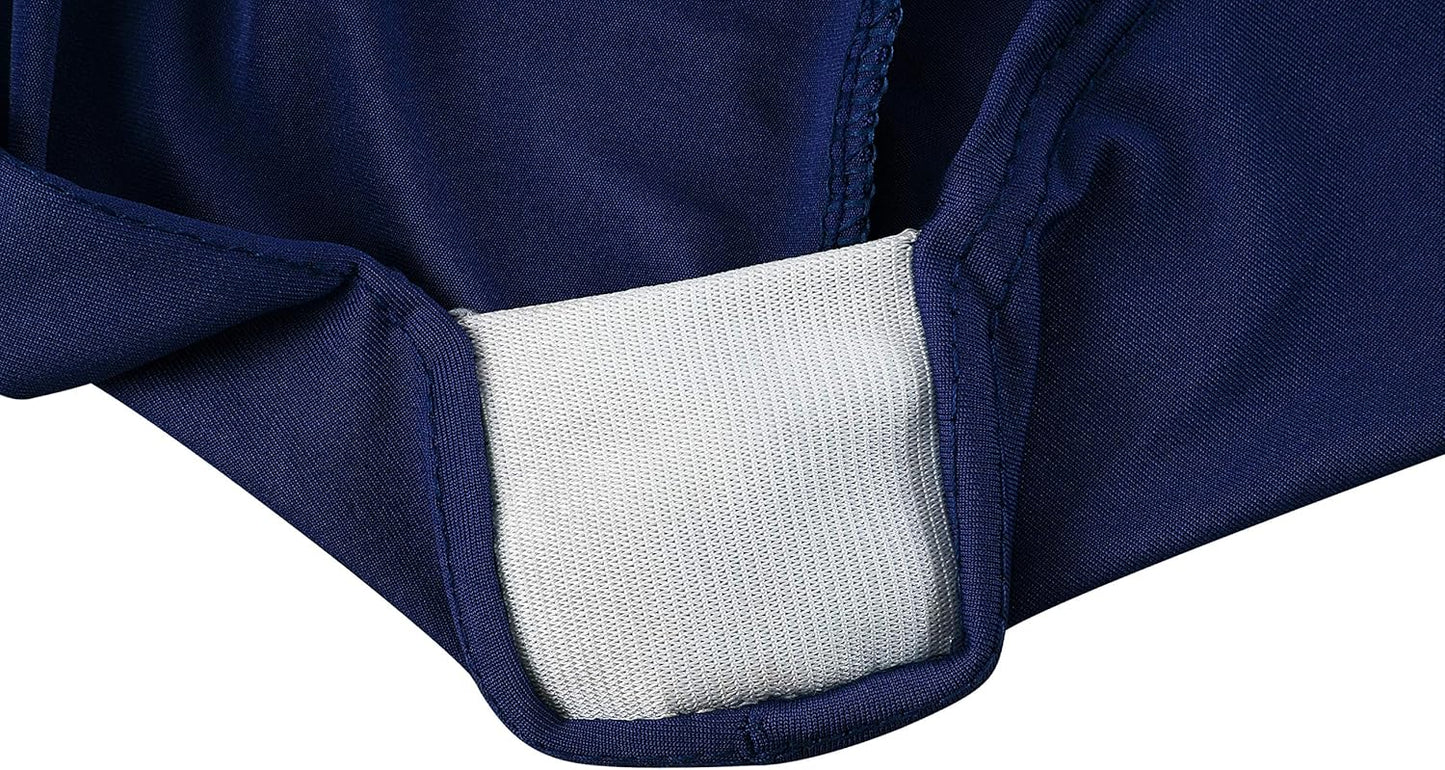 LZY Spandex Fitted Stretch Table Cover for 4ft or 6ft or 8ft Folding Table, Rectangular Cocktail Tablecloth, Perfect for Party or Banquet