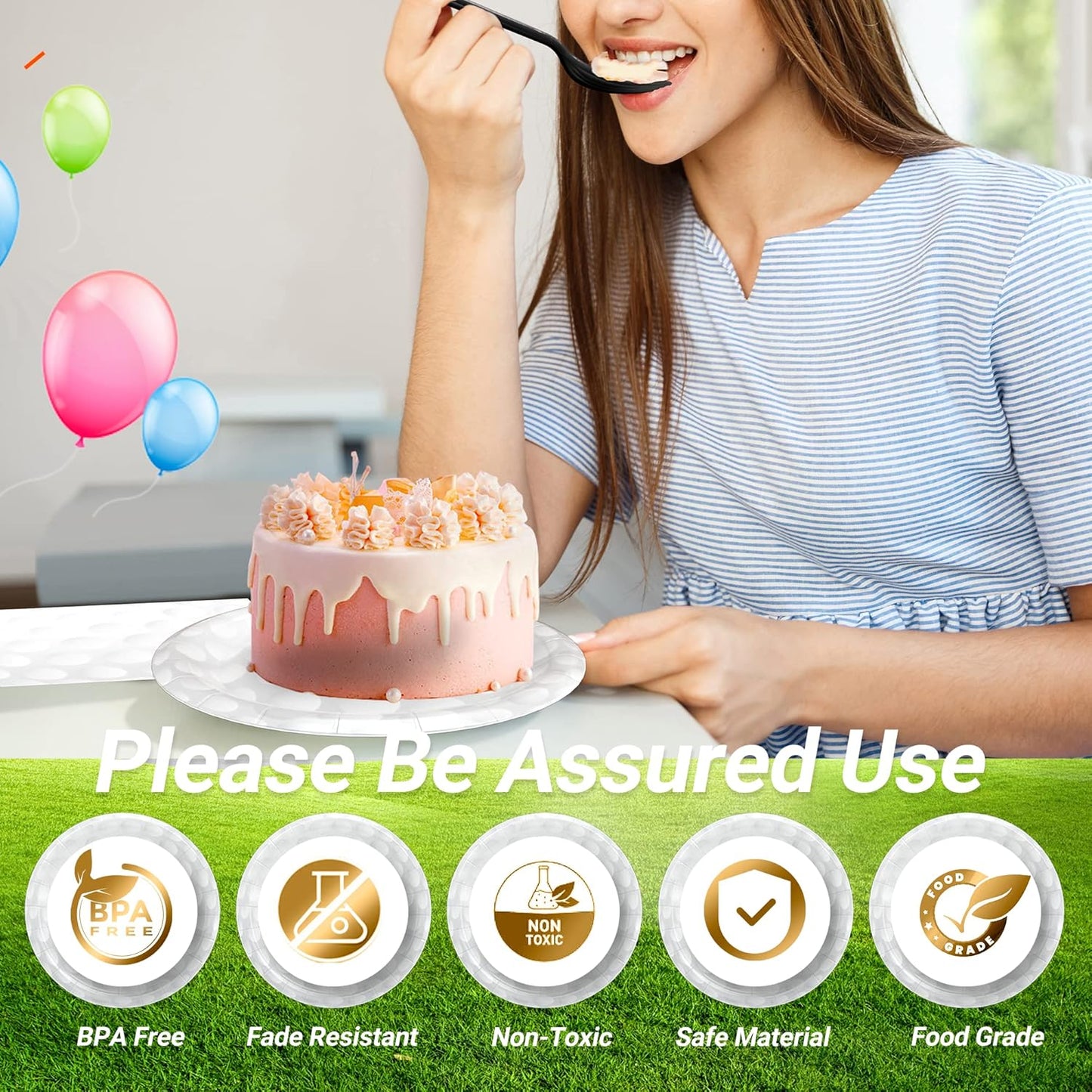 120 Pcs Golf Party Supplies Bundle Paper Plates Napkins Forks Golf Party Birthday Decorations For Kids Serves 30