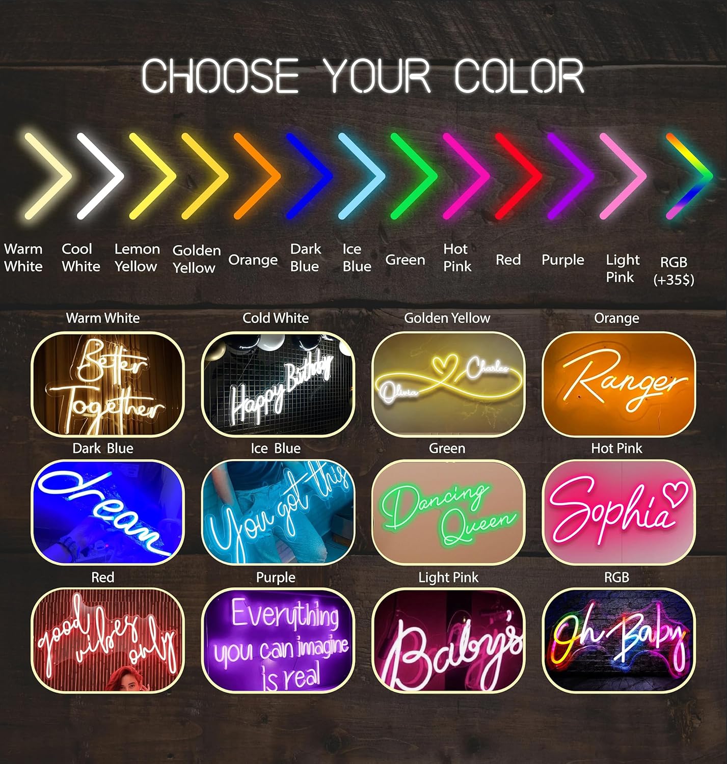 Custom Neon Sign, Customizable LED Neon Lights for Wall Decor, Birthday Party, Bedroom, Company Logo, Bar, Salon, Personalized Name Sign Gifts