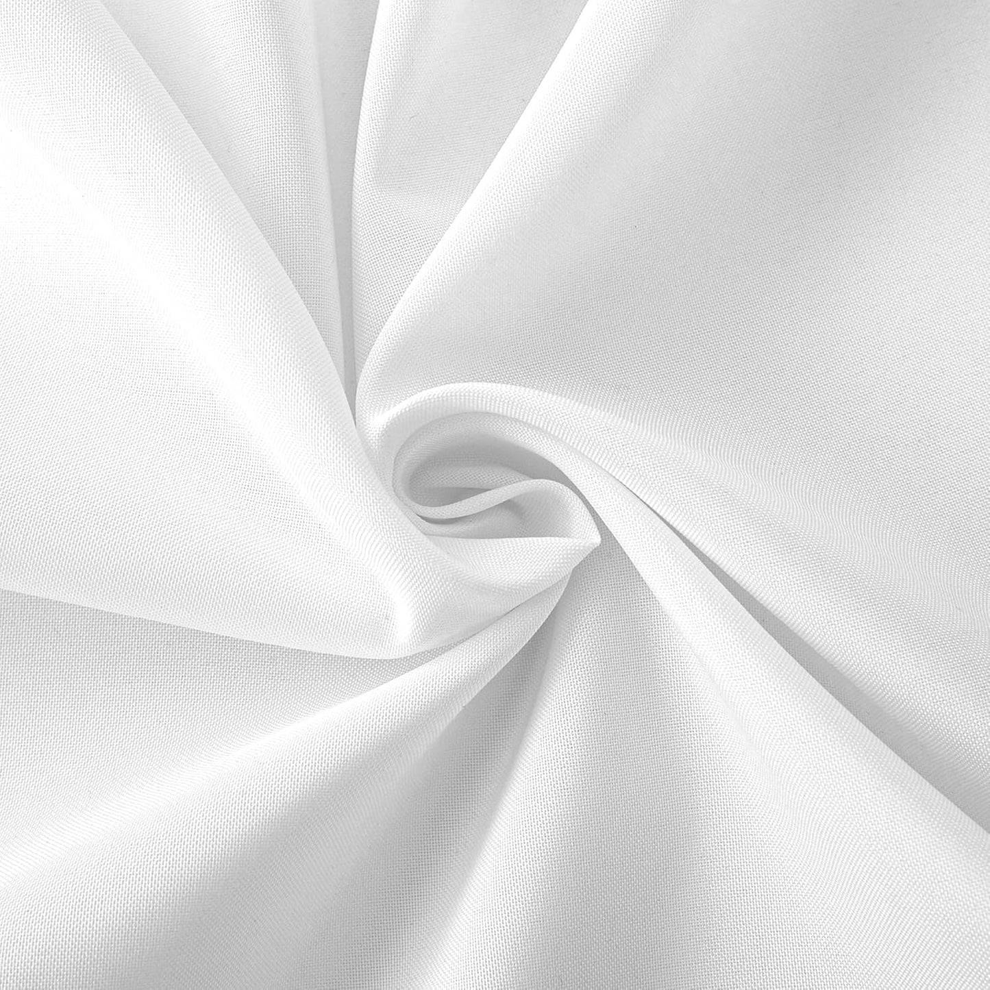 HolidayIdeas 2 Pack Square Fitted Table Covers - 34 x 34 Inch - Fabric Table Clothes Versatile Tablecloths for Parties, Holiday Dinner, Trade Show, Vendor Stand (White)