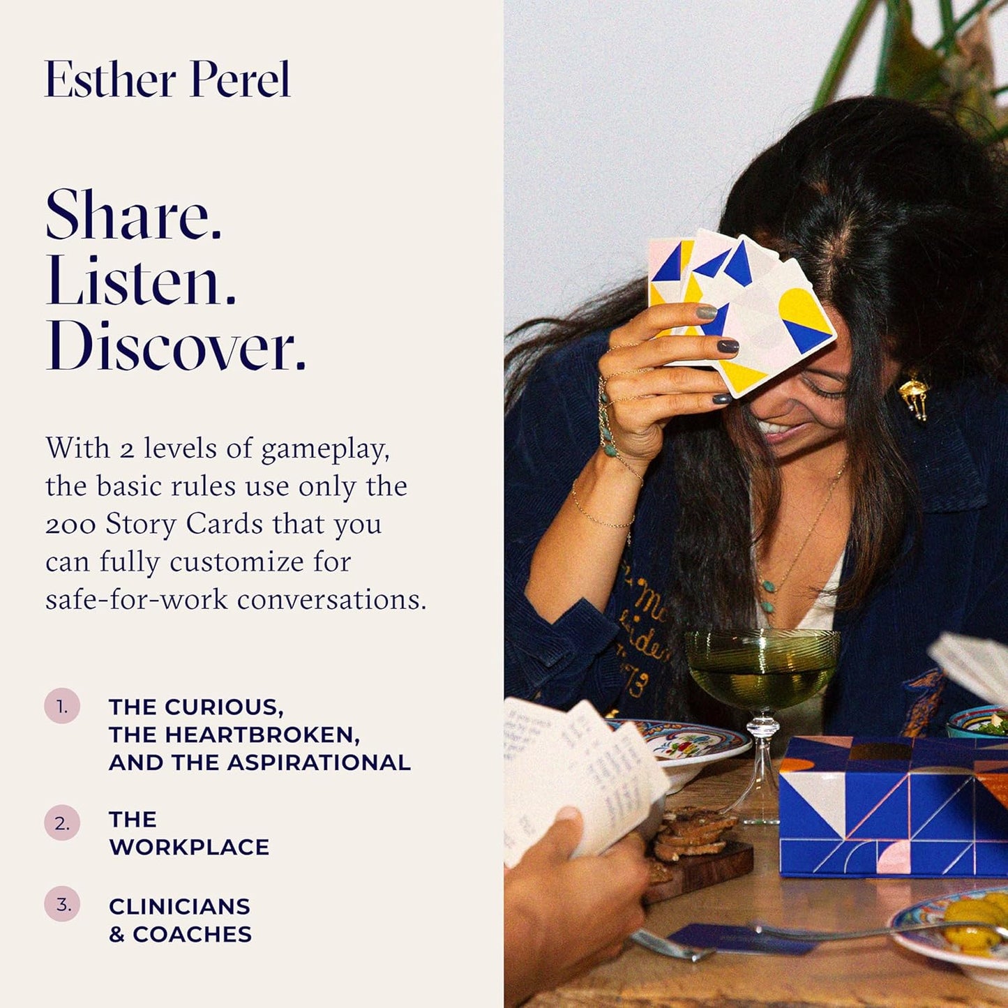 ESTHER PEREL Where Should We Begin? A Game of Stories - Conversation Cards for Couples & Friends - Interactive Couples Game with 200 Prompt Cards - 2-6 Player - Card Games for Couples & Date Night