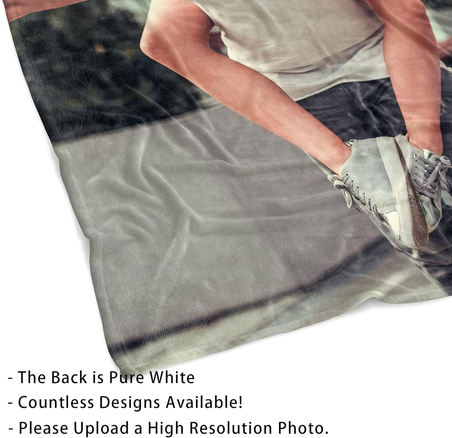 Custom Blanket with Photos Personalized Picture Throw Blankets Gifts for Women Lover Friend Customized Picture Gifts Flannel Blanket Christmas Anniversary Birthday Wedding 50"X60" Made in USA