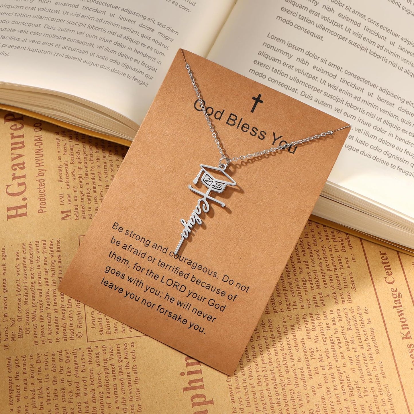 Lcherry Faith Cross Pendant Necklace for Women Religious Christian Jewelry Mother's Day Gifts for Women