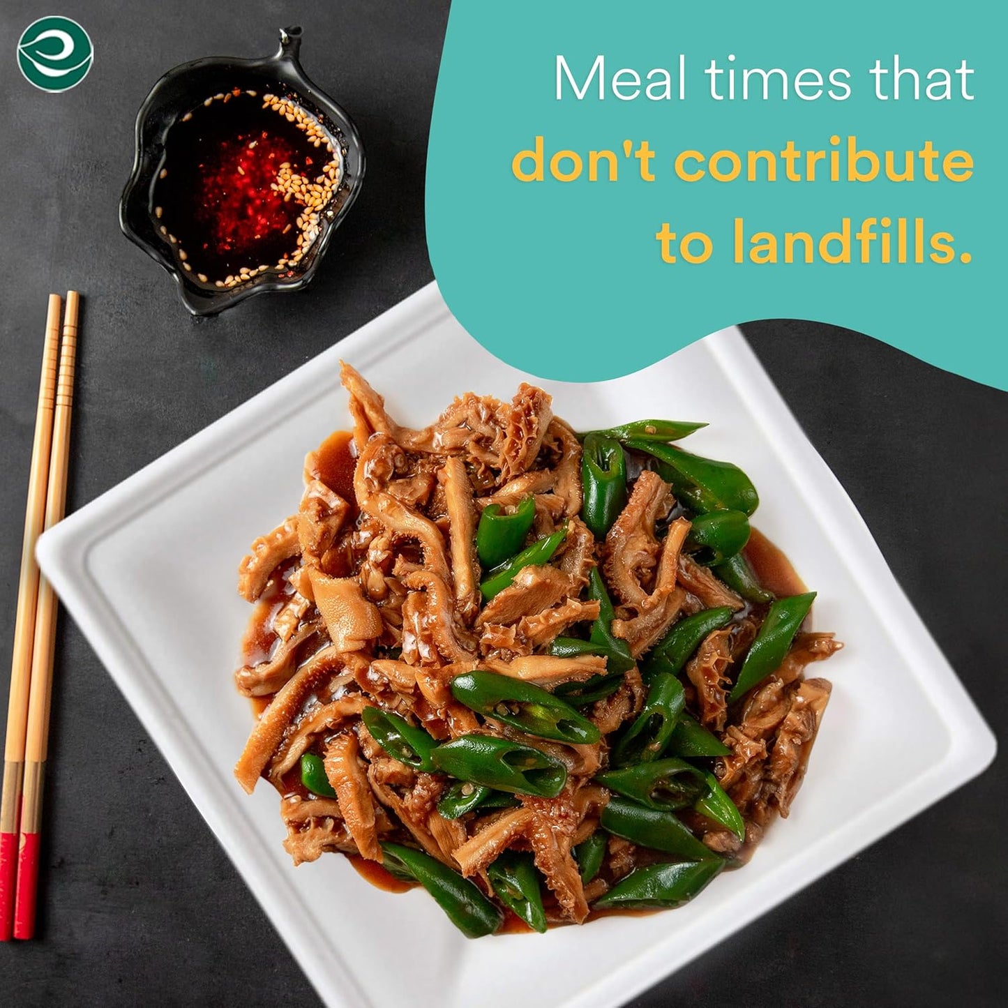 ECO SOUL Compostable Paper Plates 10 Inch (400 Count) Heavy Duty Disposable Dessert Plates, Eco-Friendly Sugarcane Bagasse Small Plates For Appetizer- White