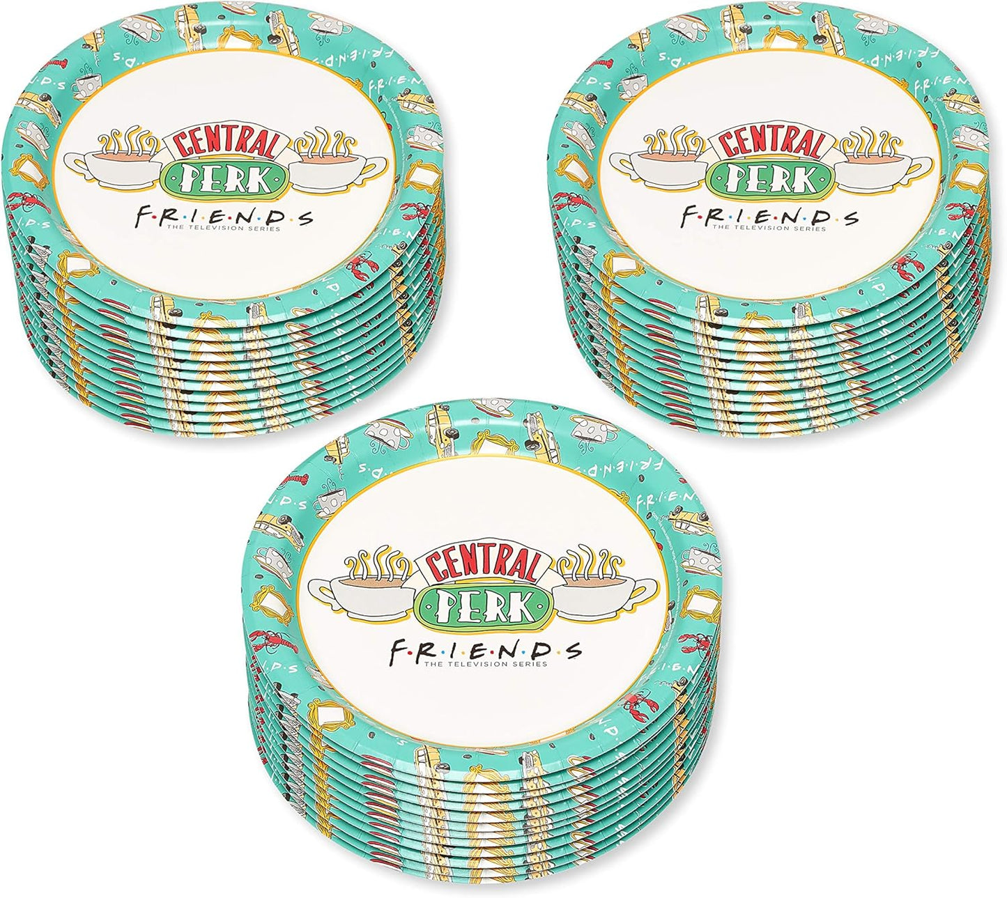 American Greetings Friends Party Supplies, Dessert Plates (36-Count)