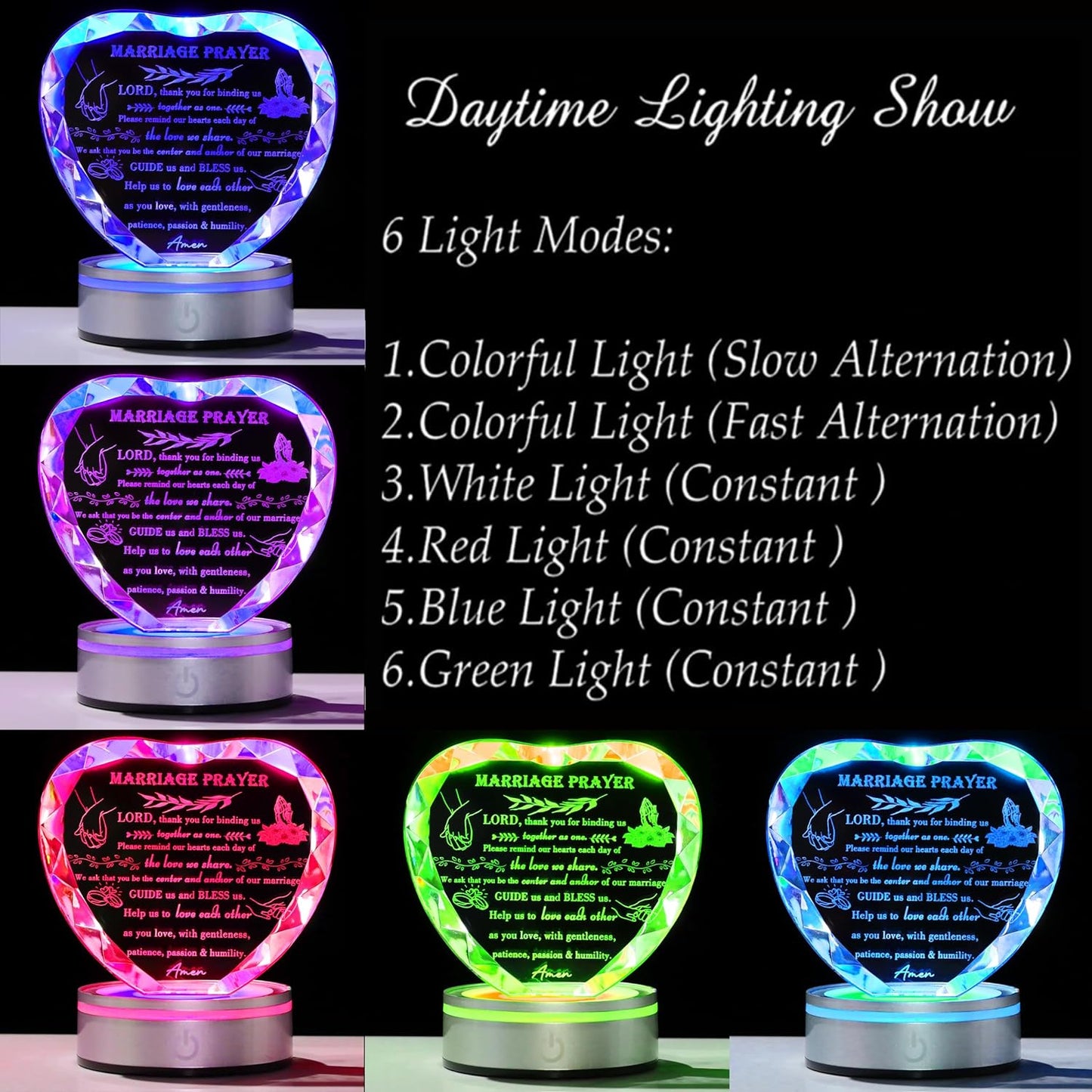 Qianwei Wedding Gifts for Couples Unique 2025 - Happy Anniversary Marriage Gift Crystal Keepsake - Engagement Gifts Bridal Shower Gifts for Bride and Groom Engagement Newlywed Mr and Mrs Gifts