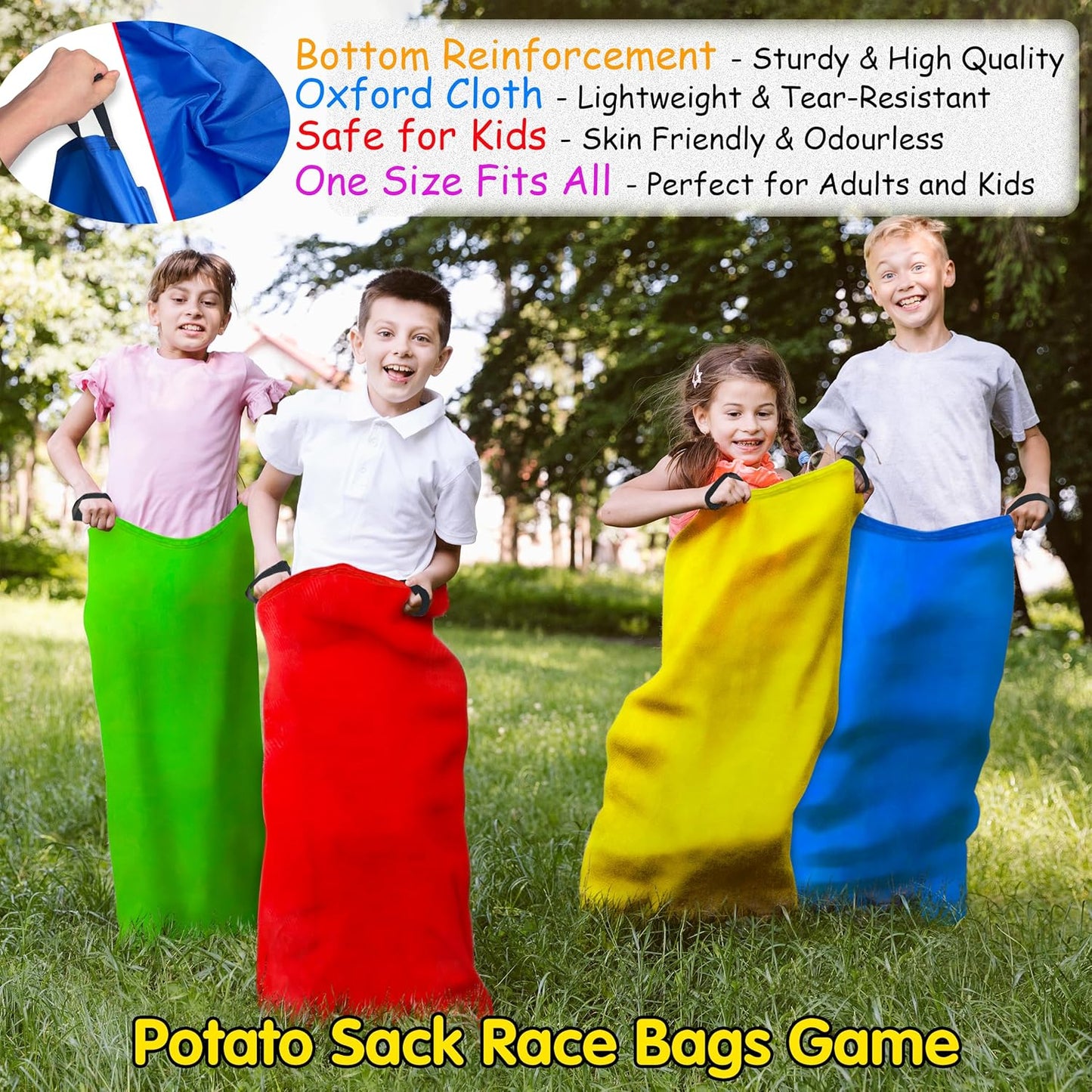 kortes Outdoor Carnival Games for Kids Adults, Lawn Yard Picnic Family Reunion Games with Potato Sack Race Bags, Ring Toss Egg, Dart Board, Cones, Spoon Race and Medal for Birthday Party Field Day