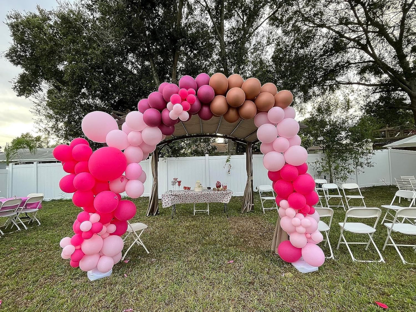 Pastel Pink Balloons, 150 pcs Different Sizes Pack of 18 Inch 12 Inch 10 Inch 5 Inch Baby Pink Balloons for Balloon Garland Balloon Arch as Birthday Party Decorations