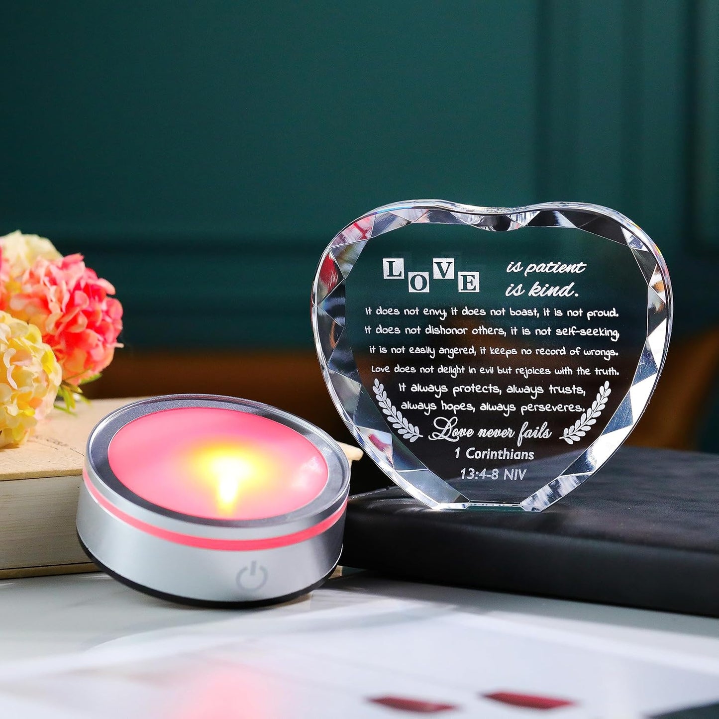 Qianwei Wedding Gifts for Couples Unique 2025 - Happy Anniversary Marriage Gift Crystal Keepsake - Engagement Gifts Bridal Shower Gifts for Bride and Groom Engagement Newlywed Mr and Mrs Gifts