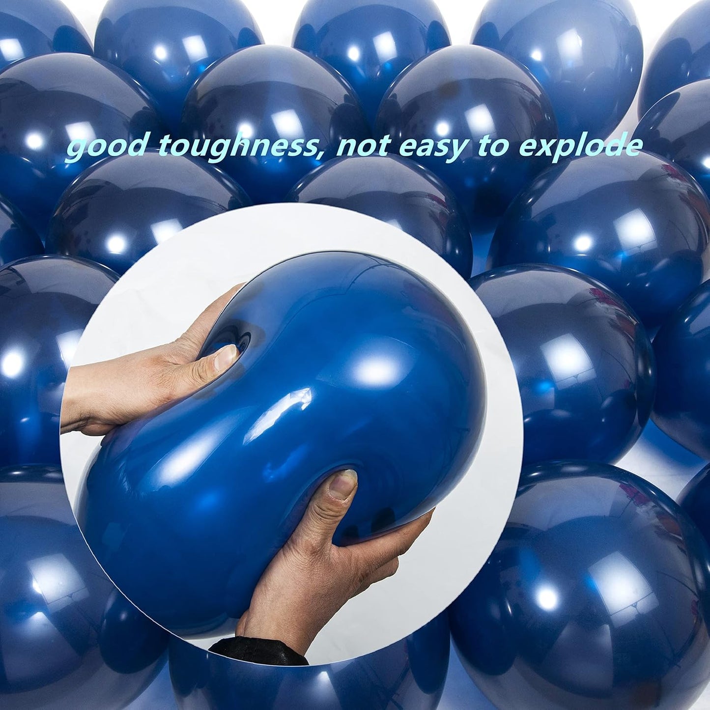 300 Pack Navy Blue Balloons 12 inch Royal Navy Latex Party Balloon Bulk for Various Party Events Decorations