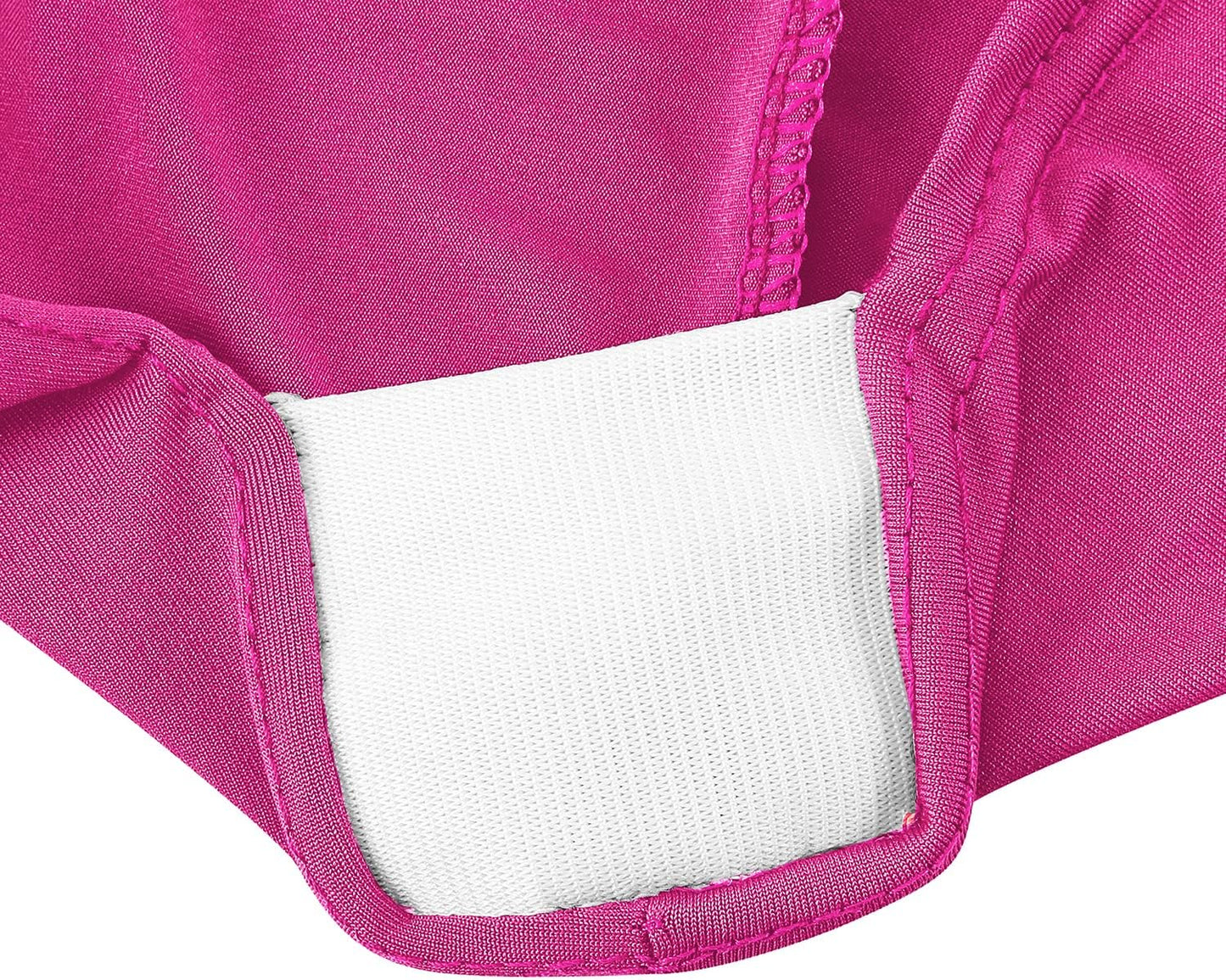 LZY Spandex Table Covers 6 Feet, Stretch/Fitted Table Covers for 6 Feet Folding Table, Rectangular Spandex Table Cloths for Wedding Party or Event (6FT-2PCS, Fuchsia)