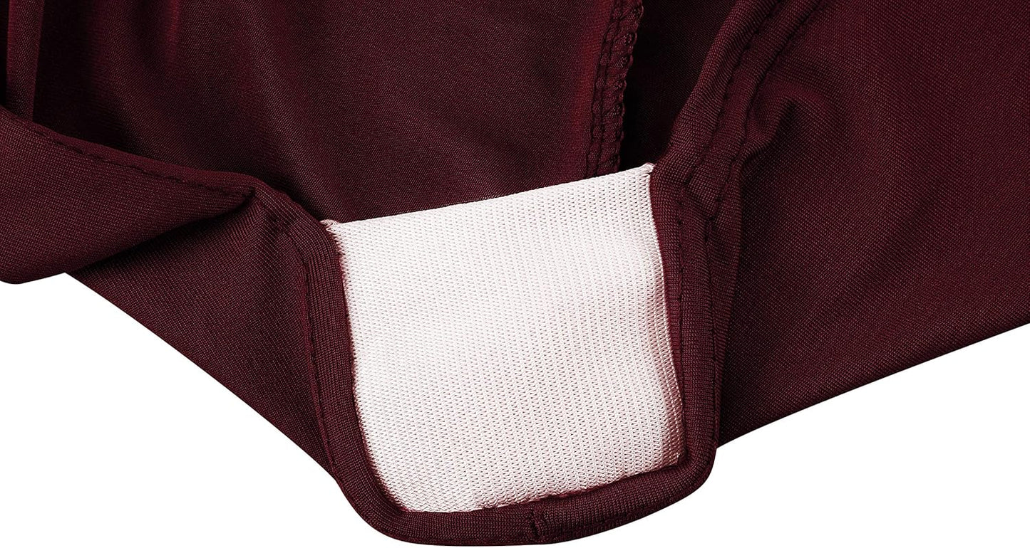 LZY Spandex Fitted Stretch Table Cover for 4ft or 6ft or 8ft Folding Table, Rectangular Cocktail Tablecloth, Perfect for Party or Banquet