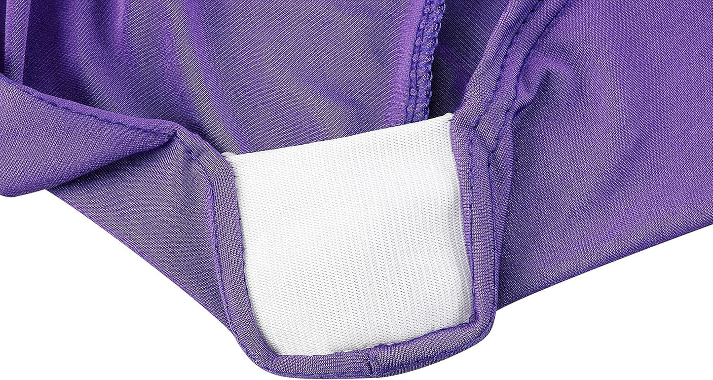 LZY Spandex Fitted Stretch Table Cover for 6 ft or 4ft or 8ft Folding Table, Rectangular Cocktail Tablecloth, Perfect for Party or Banquet