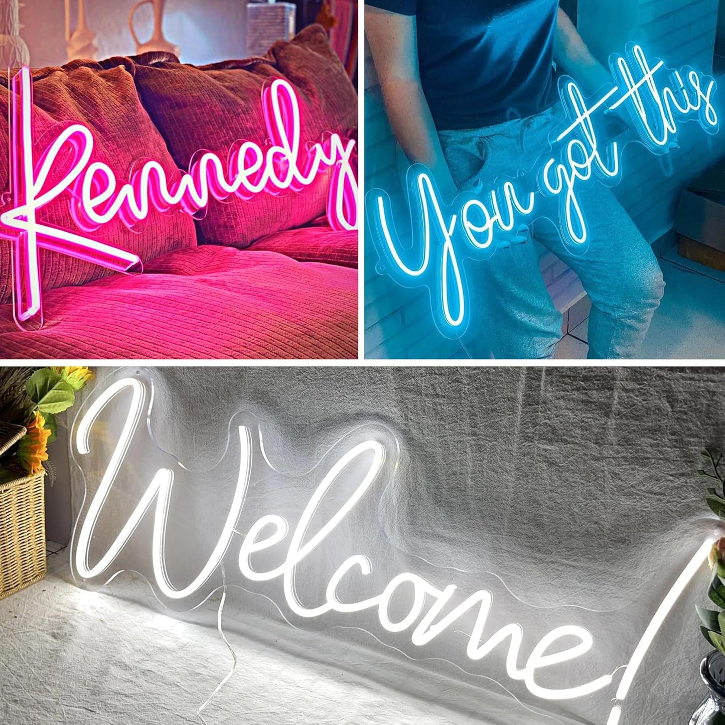 Custom Neon Sign, Customizable LED Neon Lights for Wall Decor, Birthday Party, Bedroom, Company Logo, Bar, Salon, Personalized Name Sign Gifts