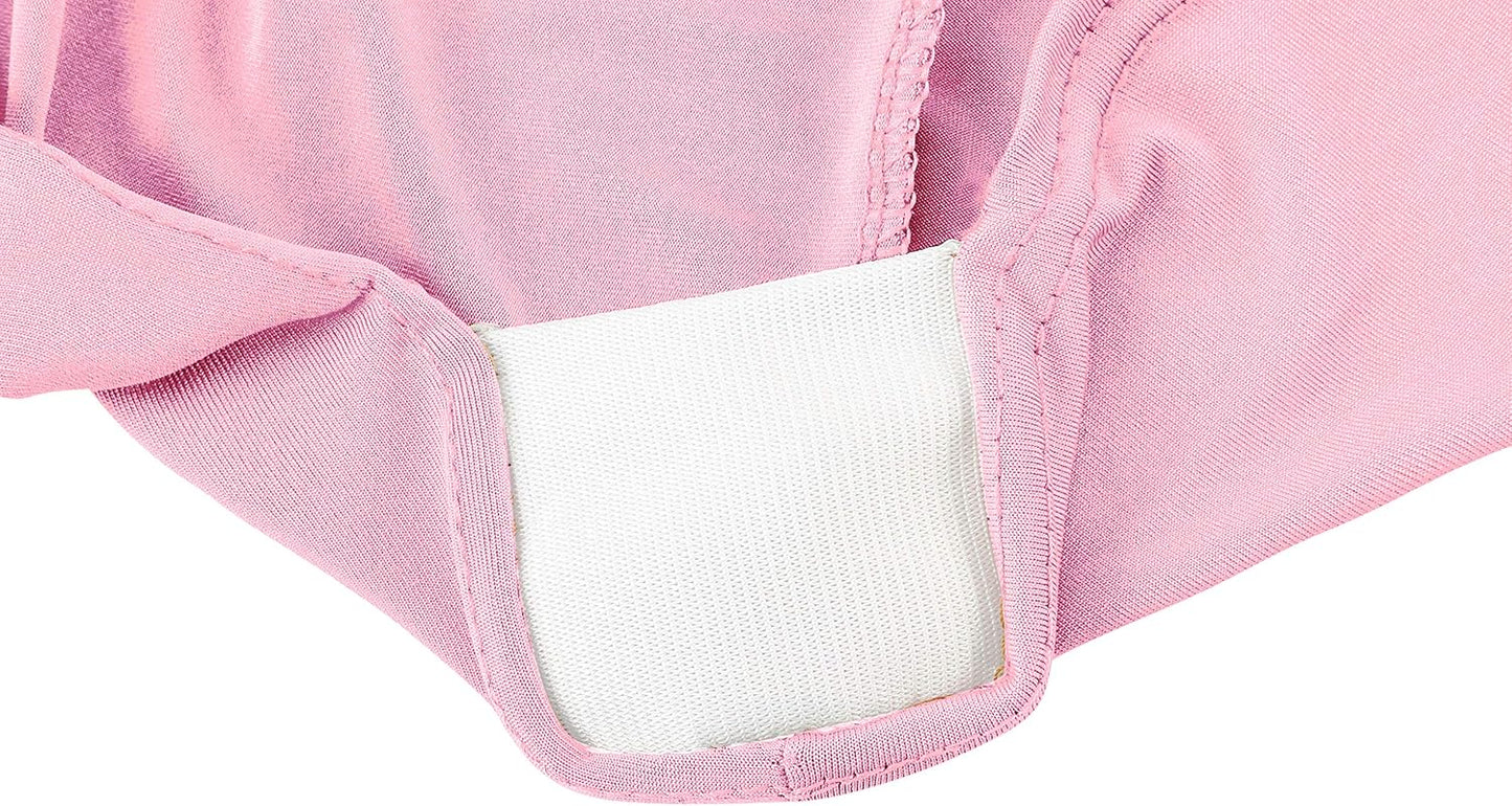 LZY Spandex Table Covers 6 Feet, Stretch/Fitted Table Covers for 6 Feet Folding Table, Rectangular Spandex Table Cloths for Wedding Party or Event (6FT-2PCS, Pink)