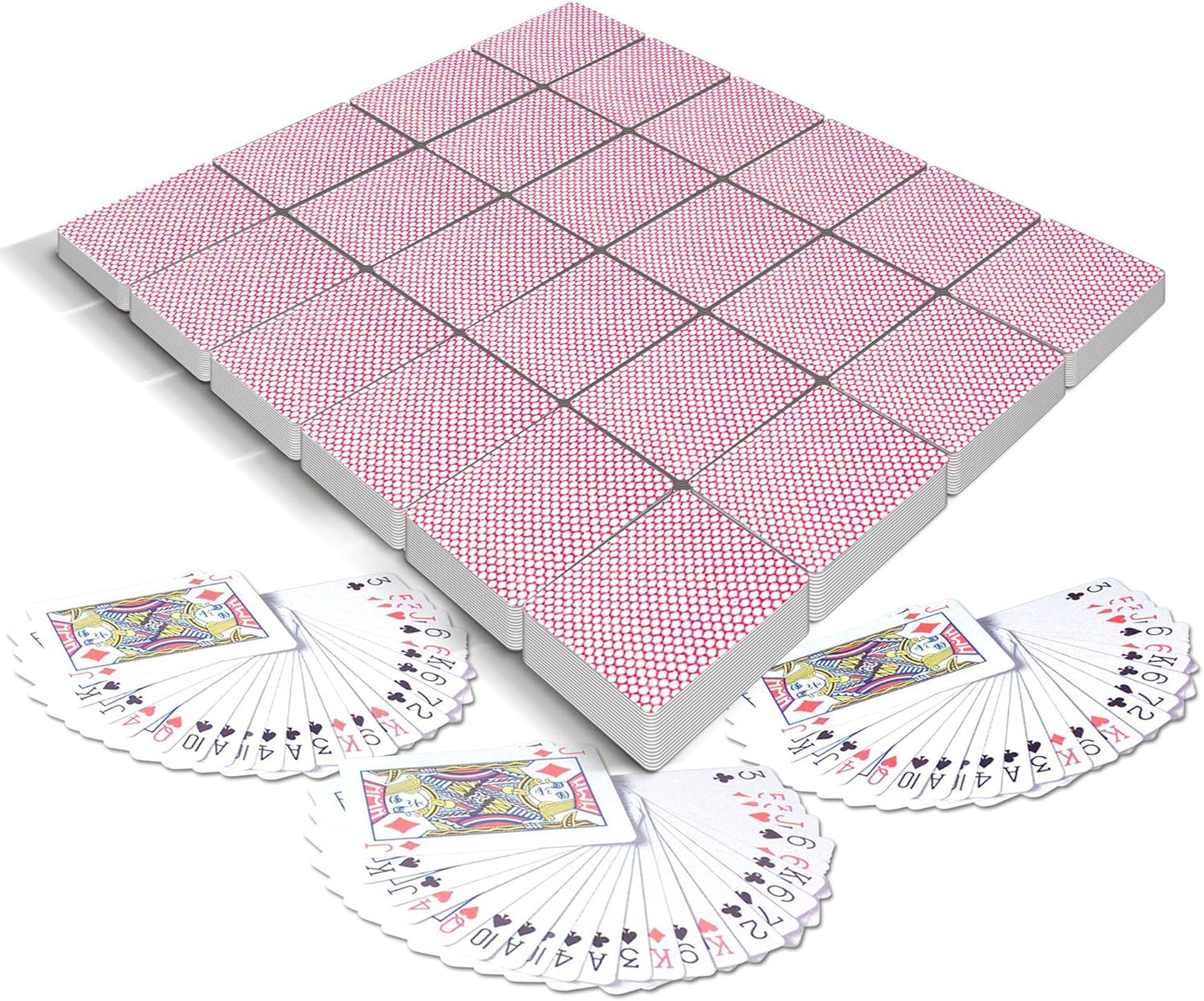 Gamie Mini Playing Cards - Pack of 20 Decks - Poker Cards - Miniature 1.5 Inch Card Set - Small Casino Game Cards for Kids, and Adults - Great Novelty Gift, Party Favor for Boys and Girls