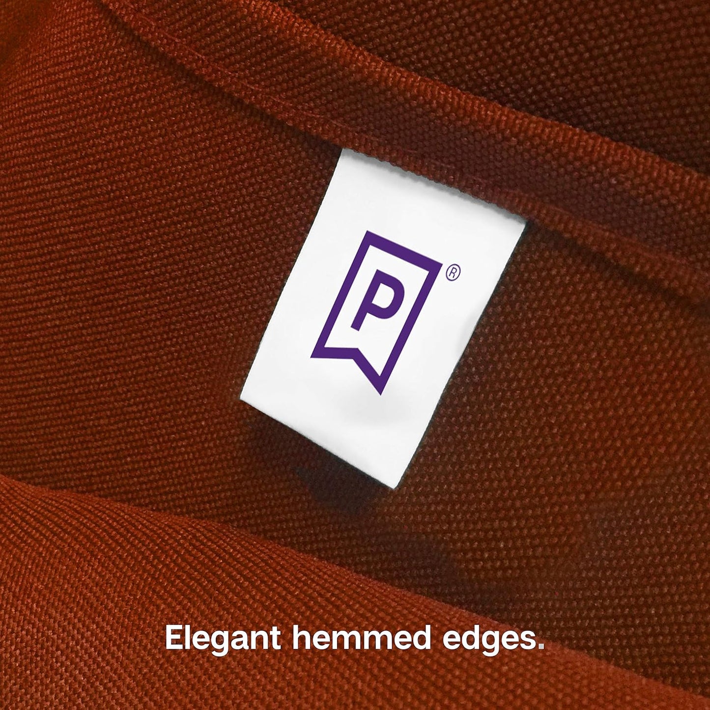 Gee Di Moda Fitted Tablecloth - 72 x 30 Inch Burnt Orange Fitted Table Cloth for 6 Foot Rectangle Table - Heavy Duty Washable Fabric - for 6 Ft Buffet Table Holiday Party Dinner Wedding & Trade Show