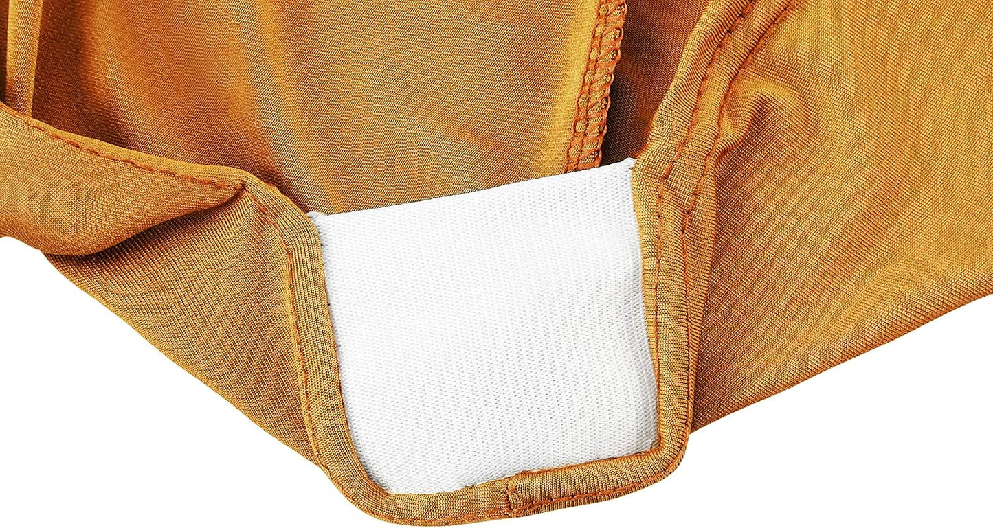 LZY Spandex Fitted Stretch Table Cover for 6 ft or 4ft or 8ft Folding Table, Rectangular Cocktail Tablecloth, Perfect for Party or Banquet