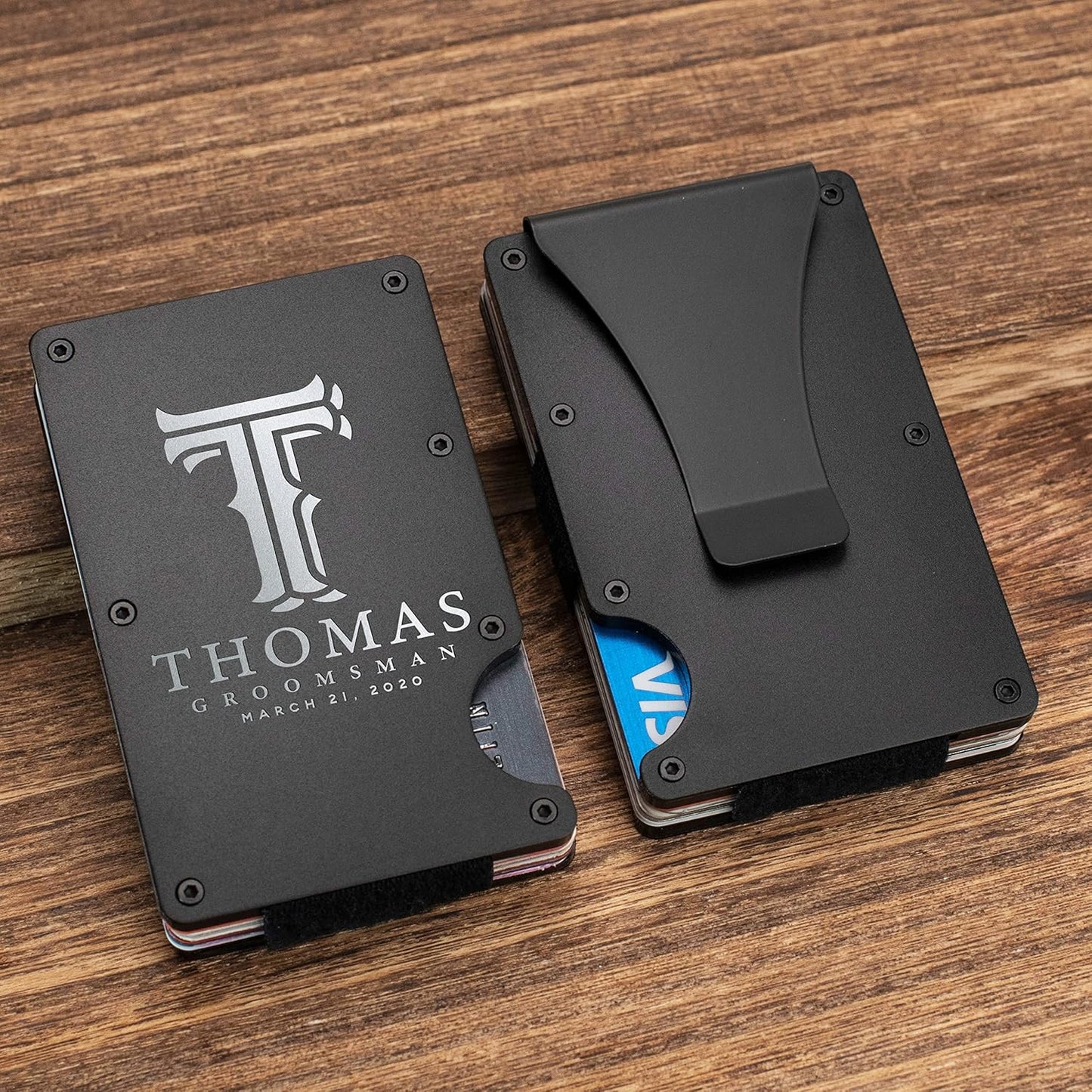 Amazing Items Set of 10, Groomsmen Gifts, Personalized Groomsmen Proposal Gifts, Groomsman Gift for Wedding, Custom Groomsmen Gifts Wallet Set, Groomsman Gifts for Men - D1